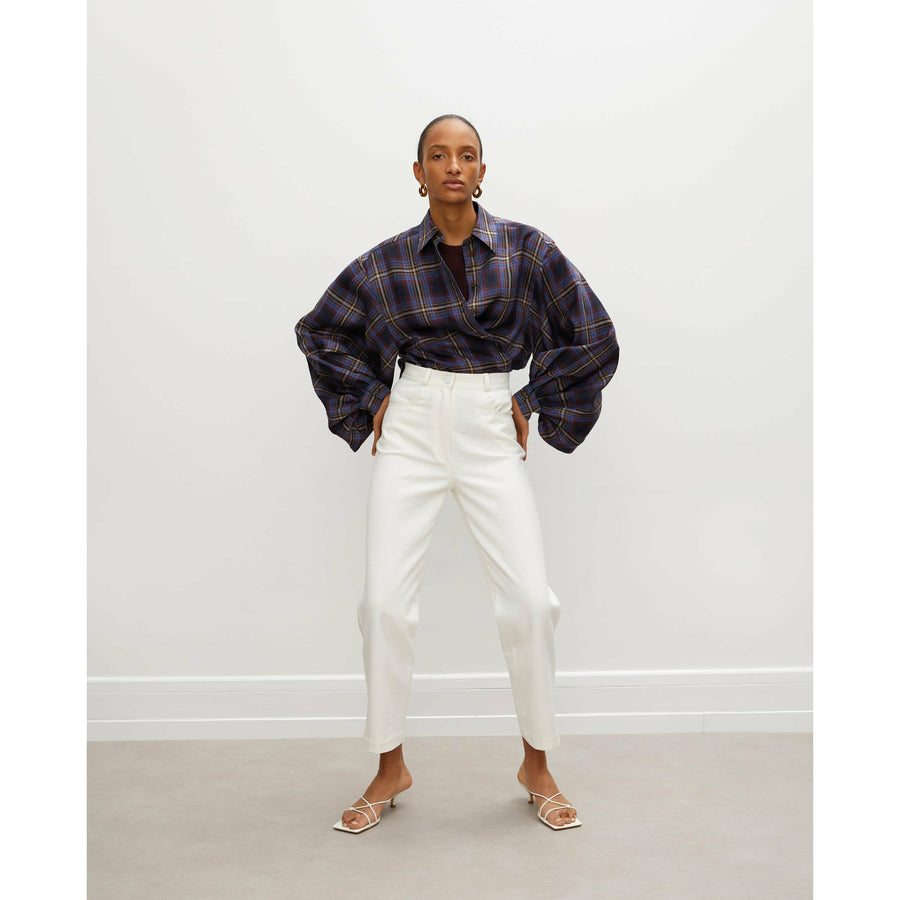 Rohe Ada Blouse - Retro Check