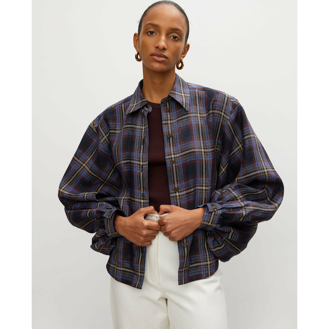 Rohe Ada Blouse - Retro Check