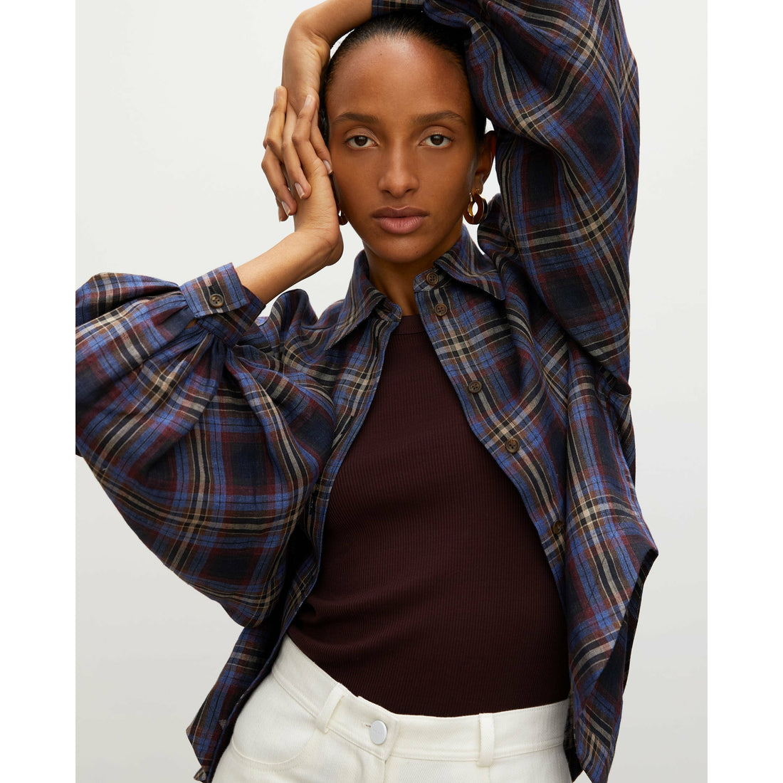 Rohe Ada Blouse - Retro Check