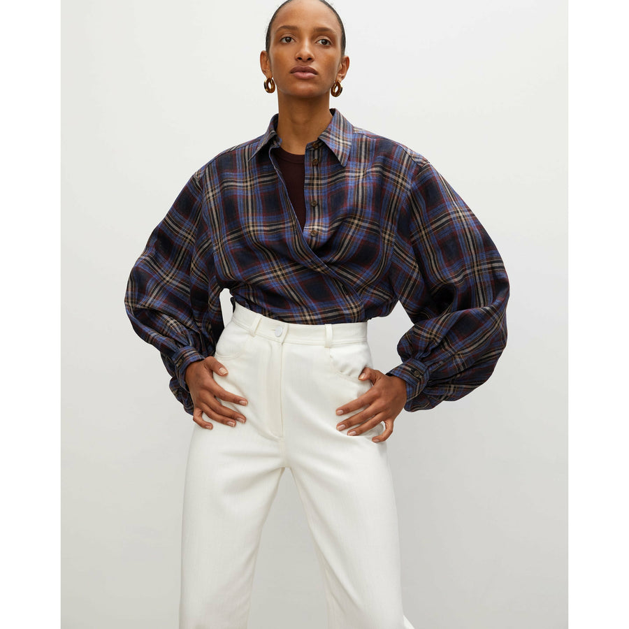Rohe Ada Blouse - Retro Check