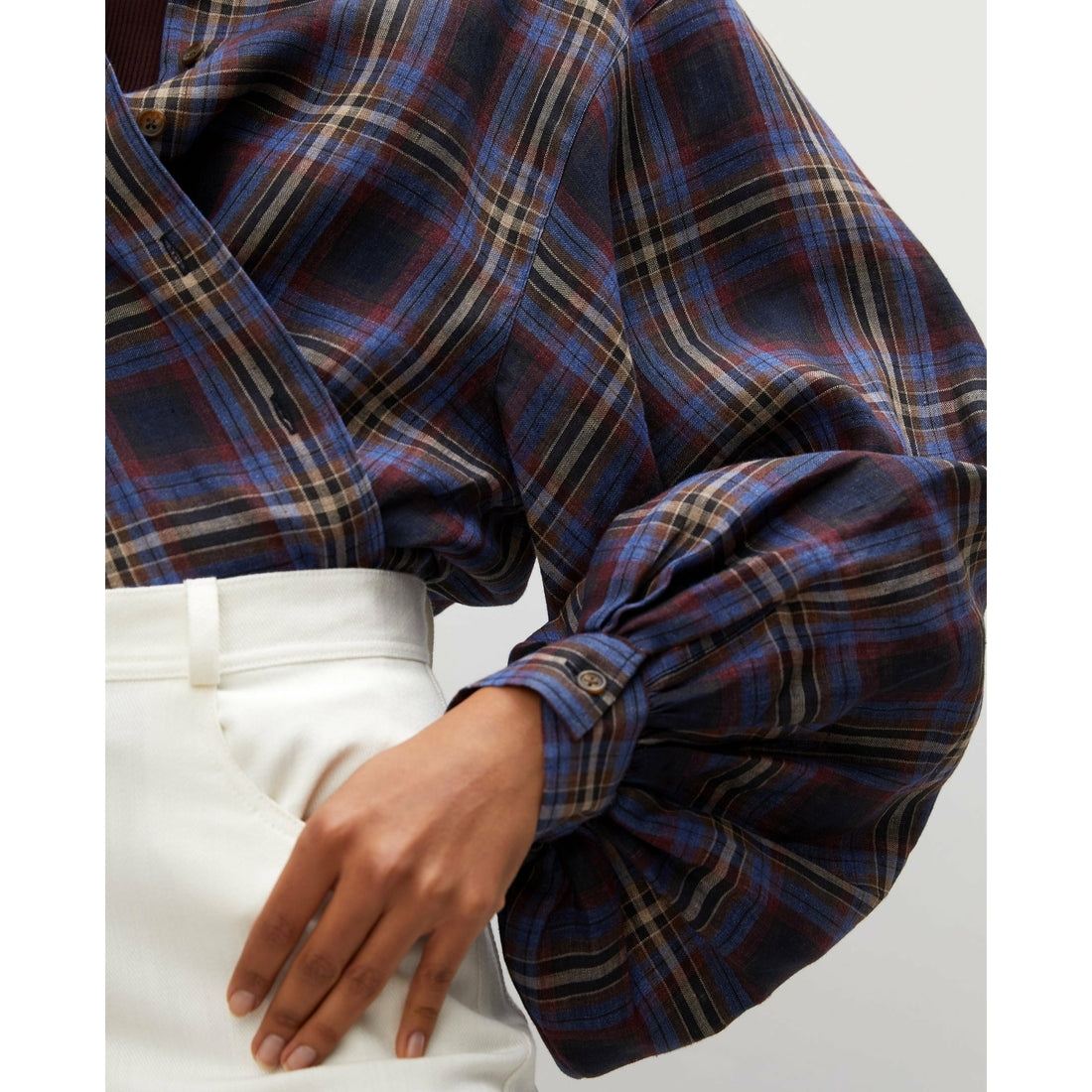 Rohe Ada Blouse - Retro Check