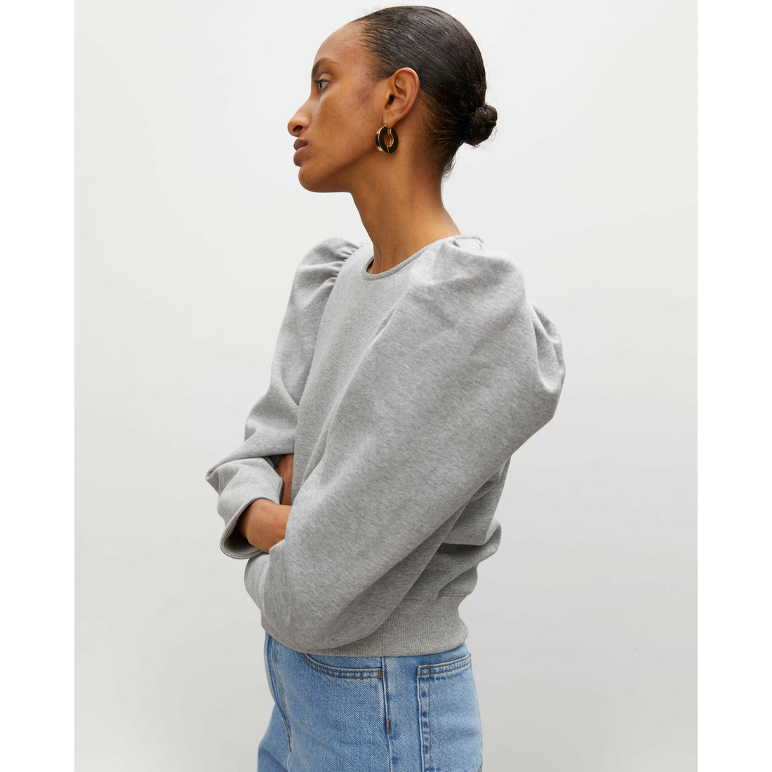 Rohe Ava Sweatshirt - Grey Melange