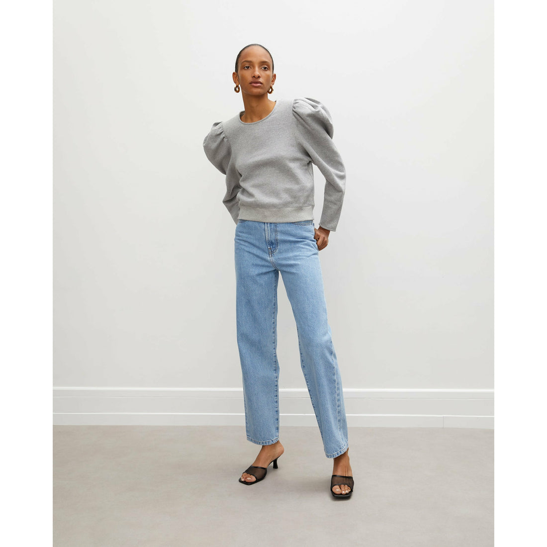 Rohe Ava Sweatshirt - Grey Melange