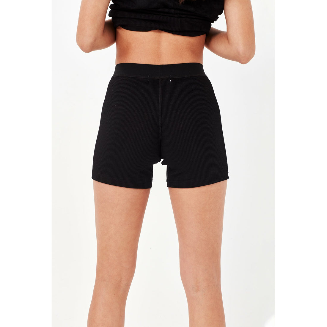 Remain Leah Ribbed Bike Short - Black