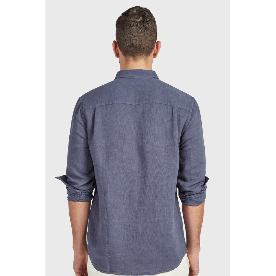 The Academy Brand Rockaway L/S Shirt - Marlin