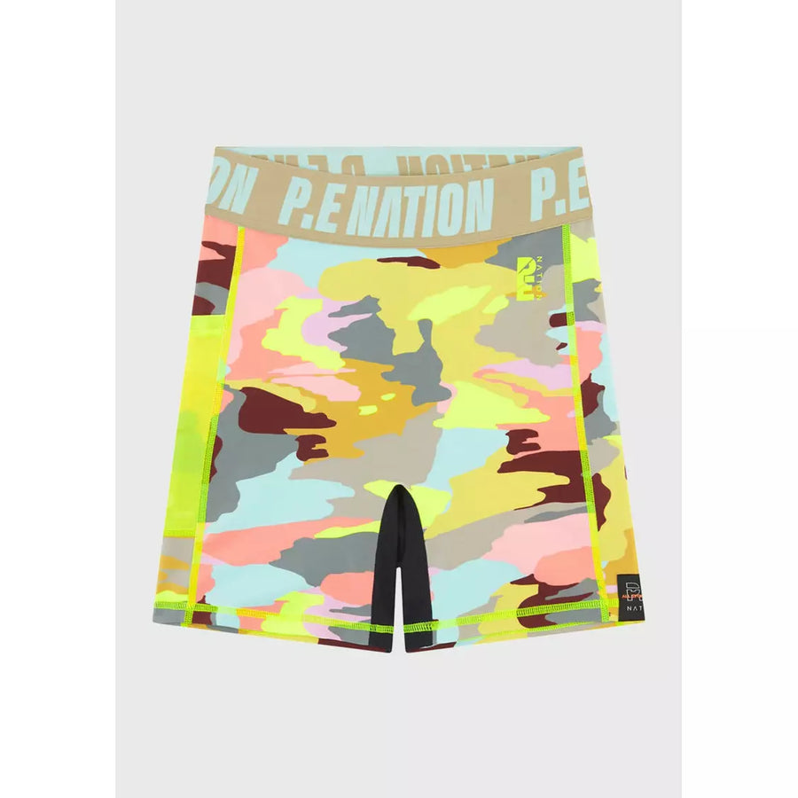P.E Nation Longitude Short - Colour Camo Print