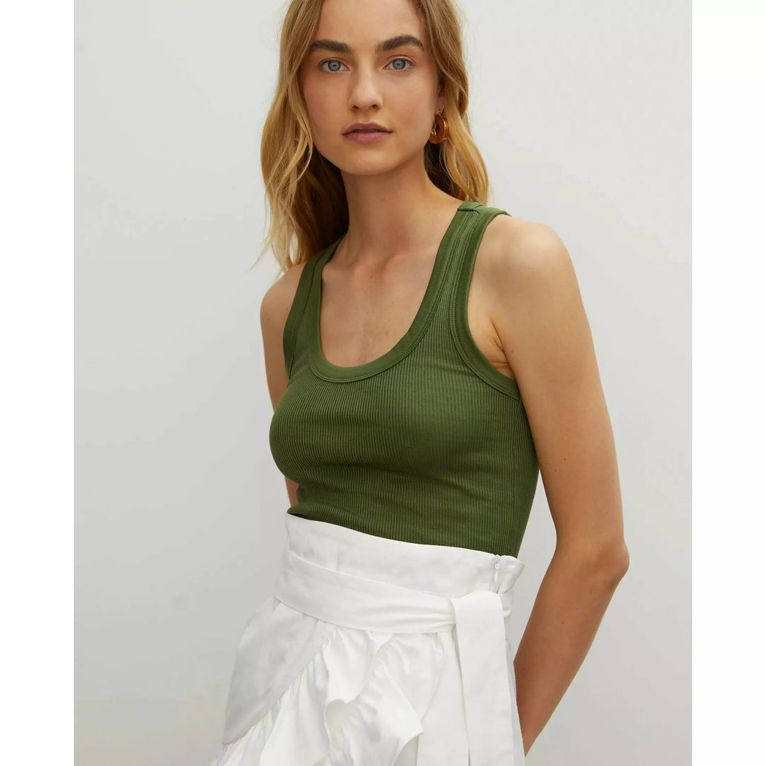 Rohe Marit Tank - Pine Green