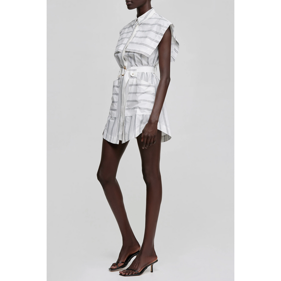 Acler Morton Dress - Chambray Stripe