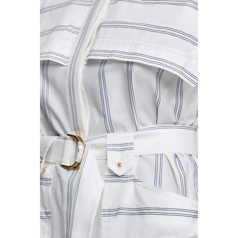Acler Morton Dress - Chambray Stripe