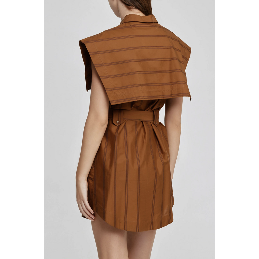 Acler Morton Dress - Dijon Stripe