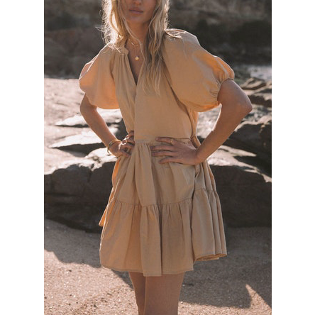 Araminta James Waikiki Dress - Tan