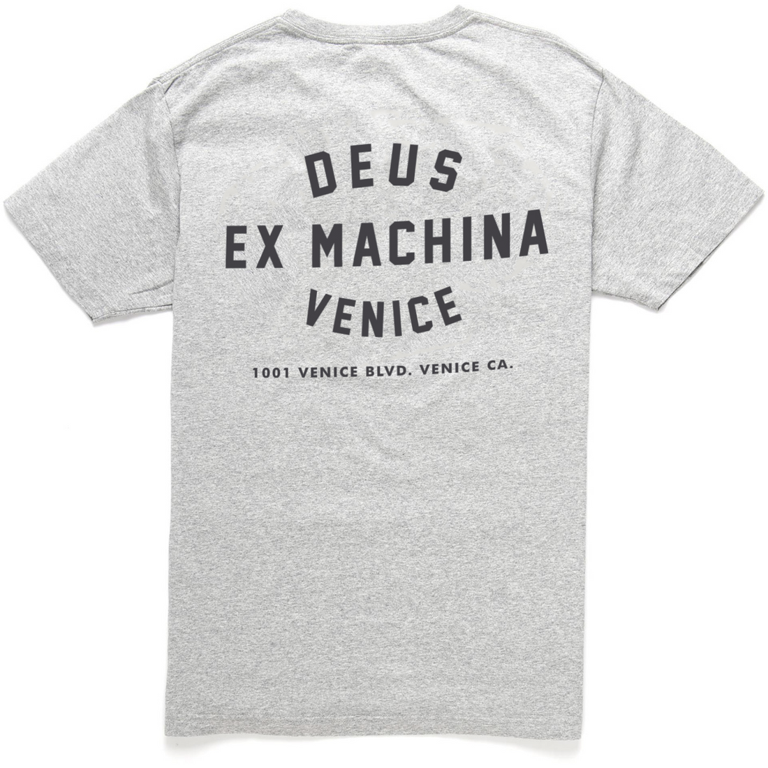 Deus Ex Machina Venice Skull Tee - Grey Marle