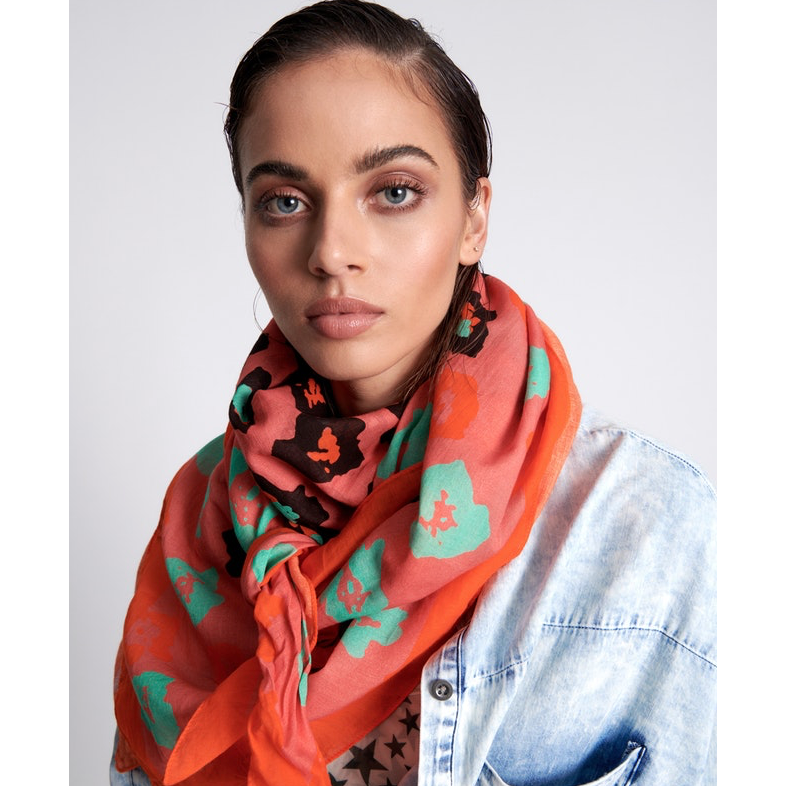 One Teaspoon Oversized Bandana - Wild Leopard