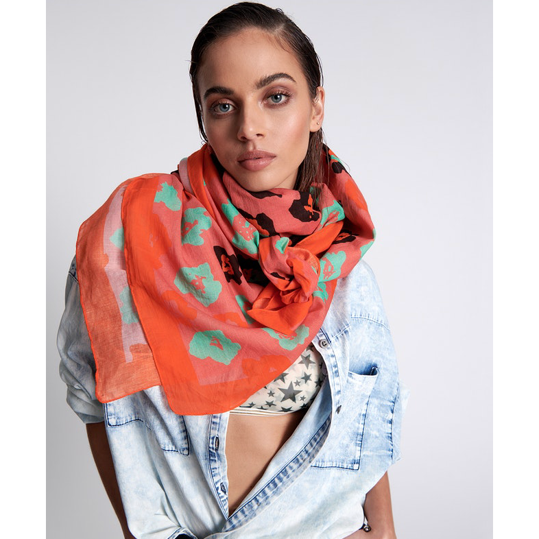 One Teaspoon Oversized Bandana - Wild Leopard