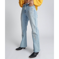 One Teaspoon Fleetwood Artiste Charlie Slim High Waist Flared Jeans - Artiste