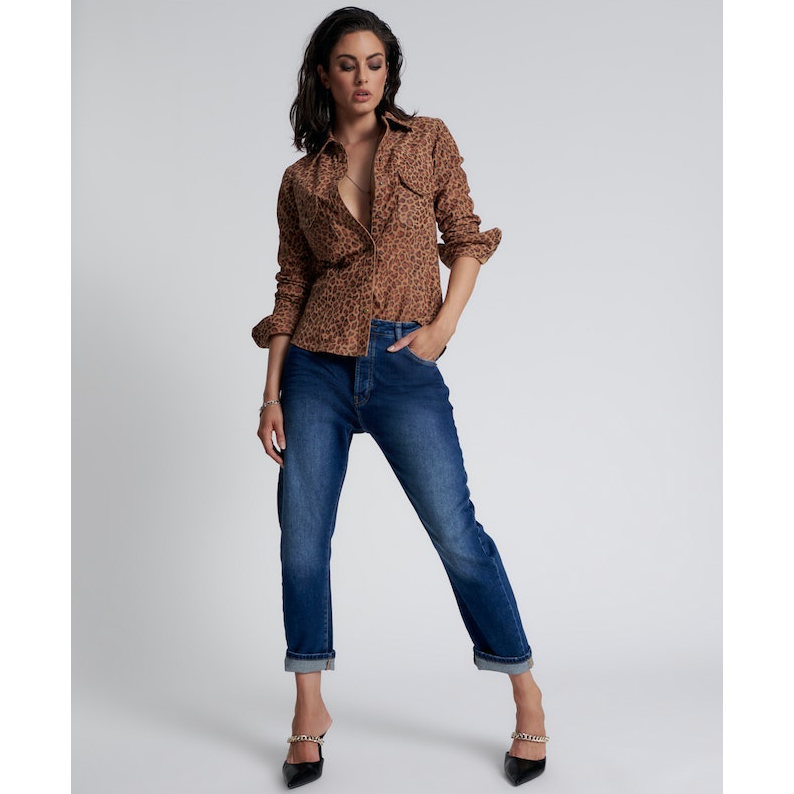 One Teaspoon Luxe Power Blue Bandit Relaxed Jeans - Power Blue