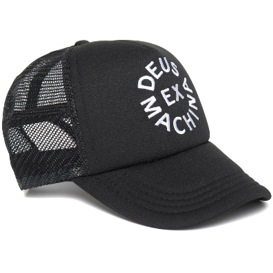 Deus Ex Machina Circle Logo Trucker - Black