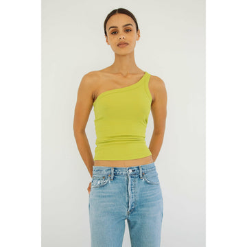 The Line By K Driss Tank Top - Chartreuse