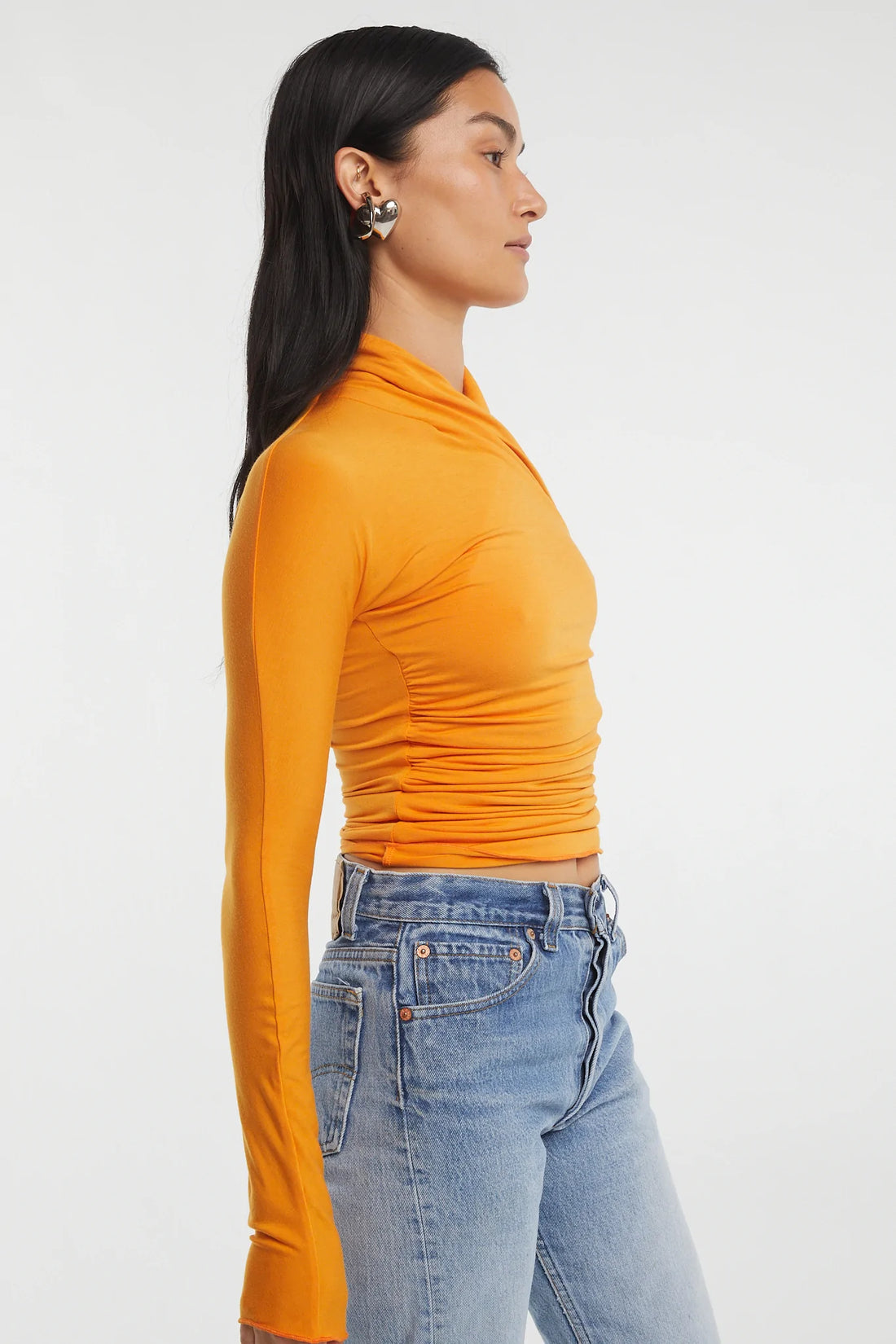 The Line By K Felix Top - Tangerine