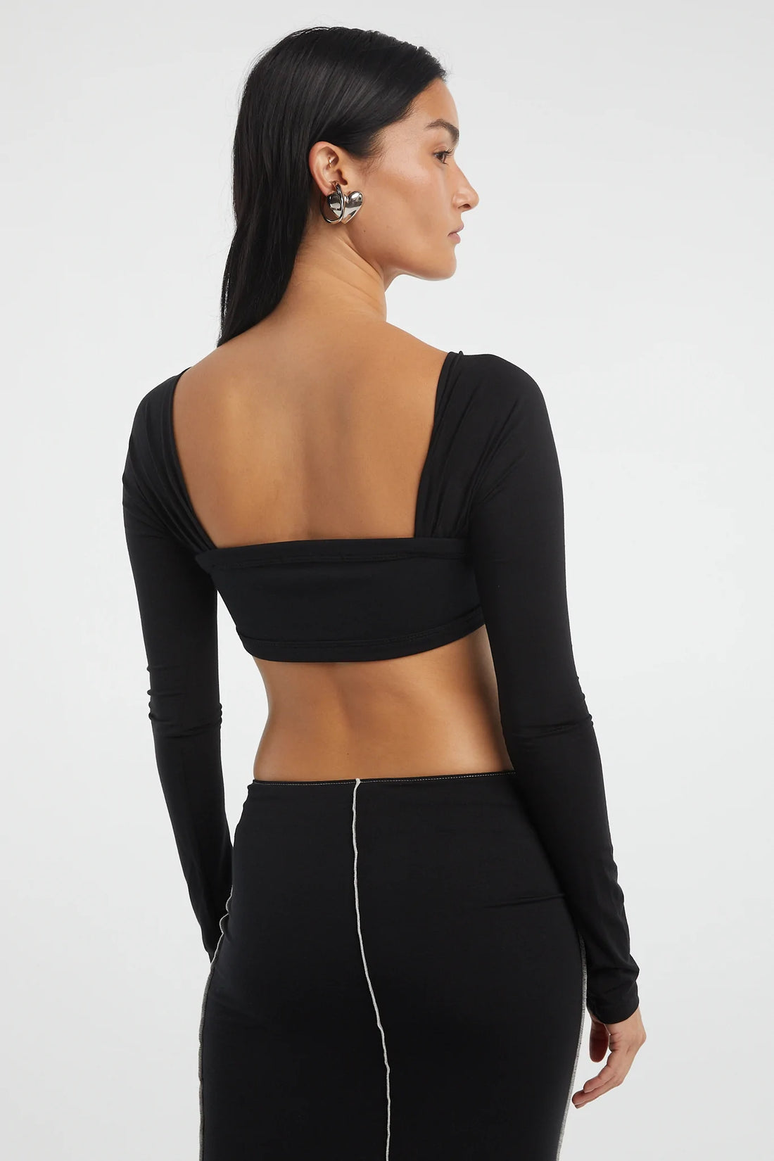 The Line By K Miro Top - Black