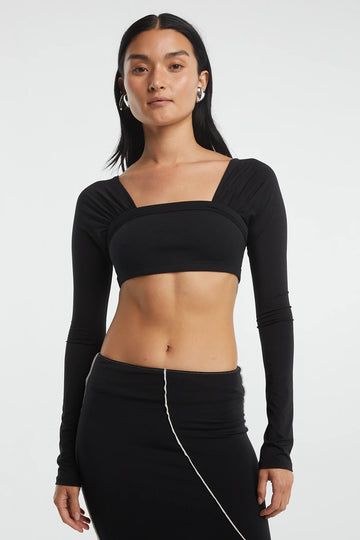 The Line By K Miro Top - Black