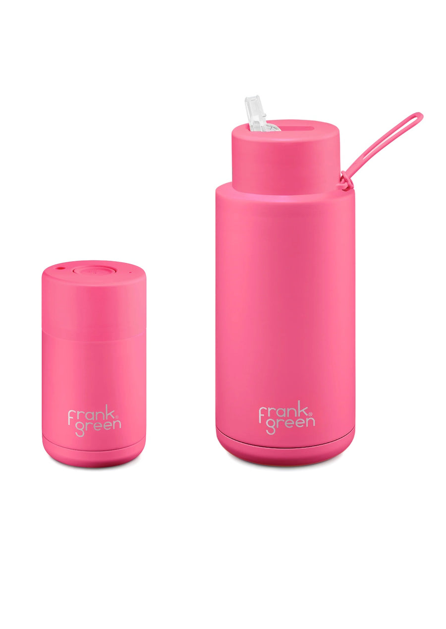 Frank Green Ceramic My Eco Gift Sets  - Neon Pink