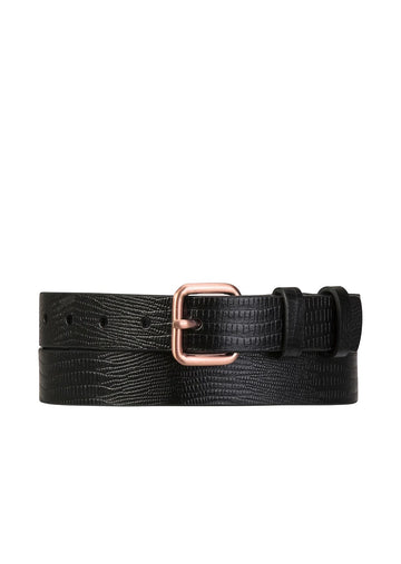 Status Anxiety Revelry Belt - Black Lizard