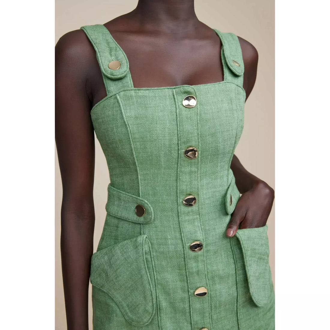 Acler Wilrose Dress - Pine