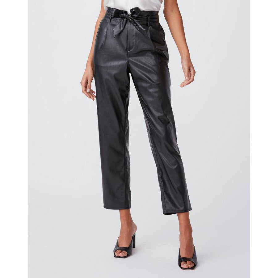 Paige Melila Pant - Black Vegan Leather