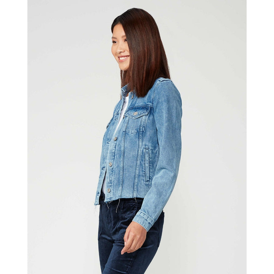 Paige Rowan Raw Hem Jacket - Pearl Blue