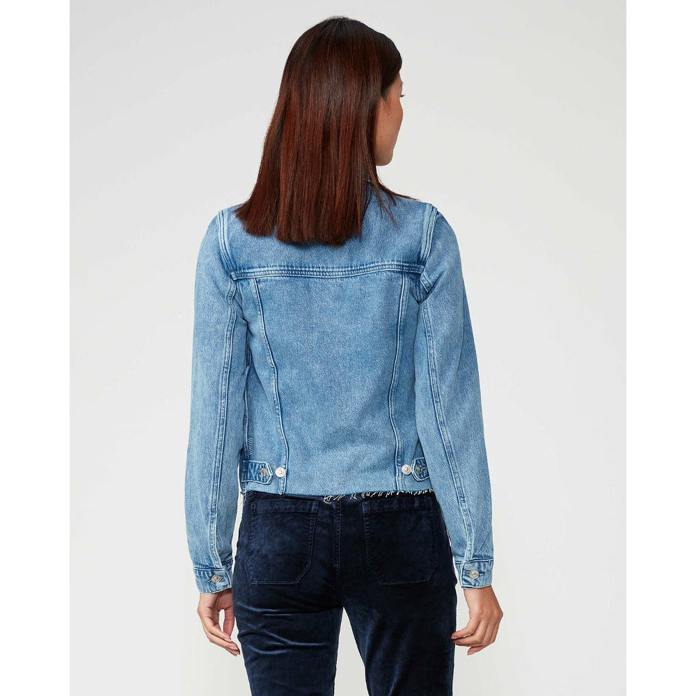 Paige Rowan Raw Hem Jacket - Pearl Blue