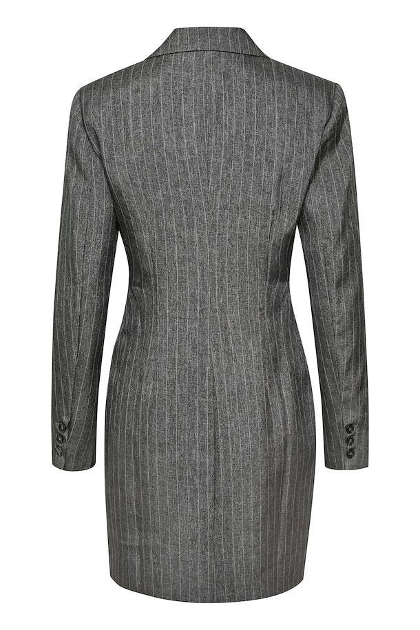 Gestuz AlinaGZ Blazer Dress - Dark Grey Pinstripe