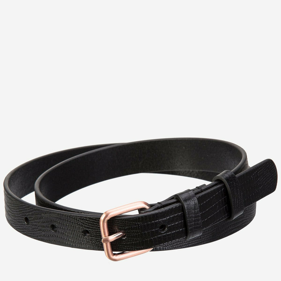 Status Anxiety Revelry Belt - Black Lizard