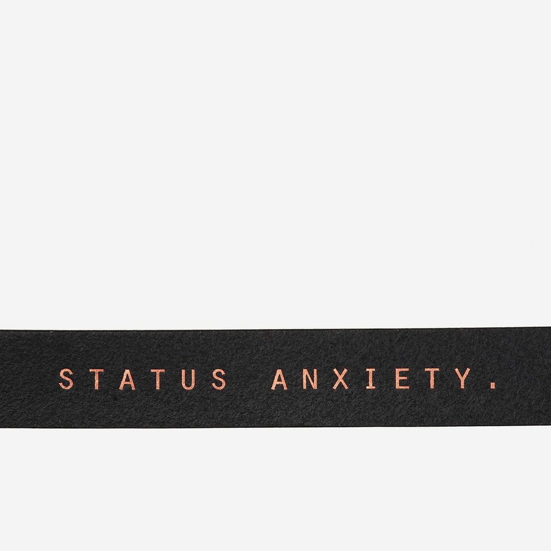 Status Anxiety Natural Corruption Belt - Black