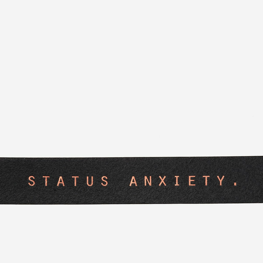 Status Anxiety Natural Corruption Belt - Black