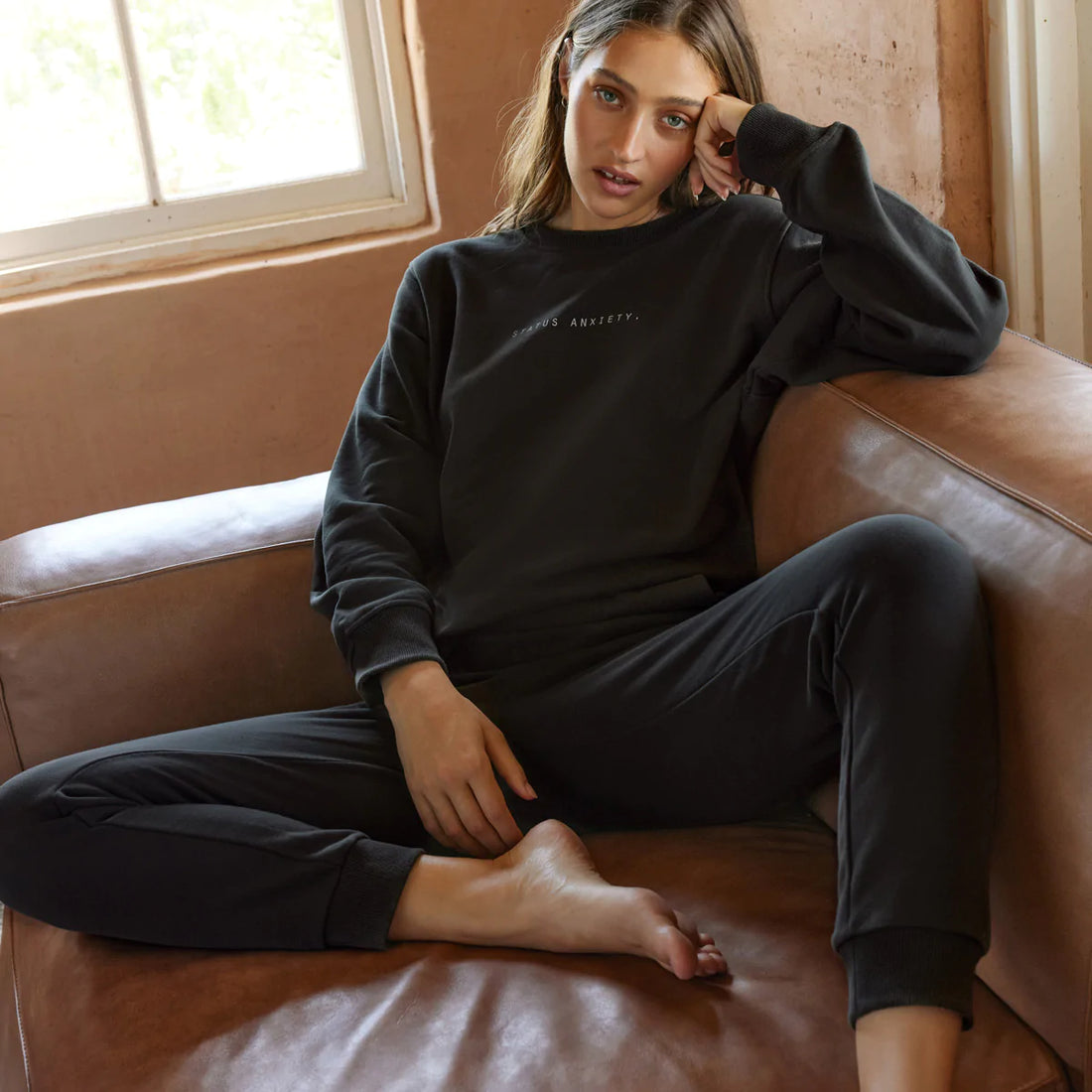 Status Anxiety As you Wake Sweatpants - Coal