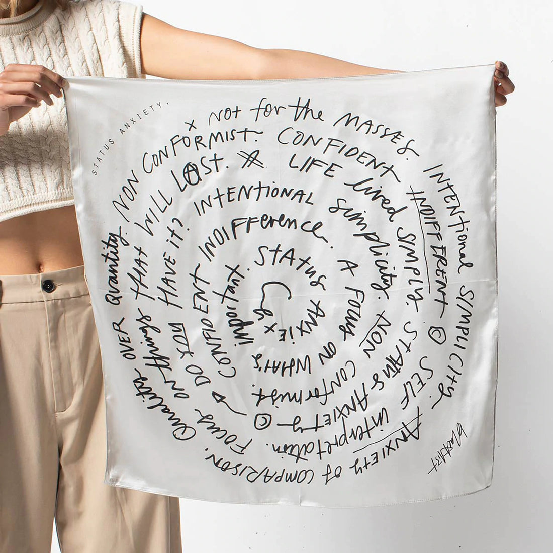 Status Anxiety Do You Have It Silk Scarf