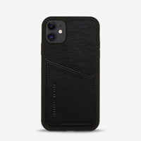 Status Anxiety Who's Who Leather Phone Case (iPhone) - Black