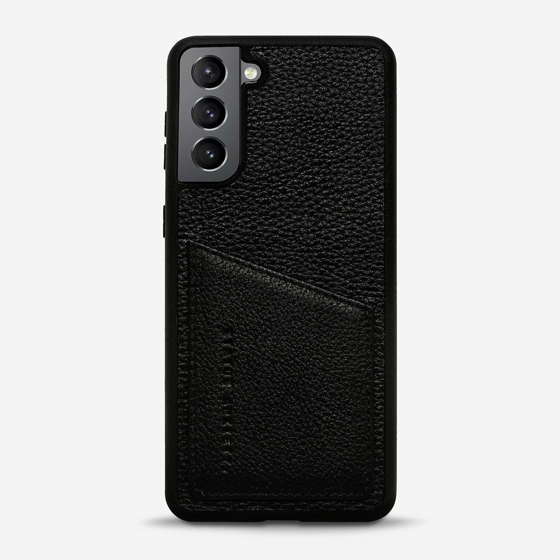 Status Anxiety Who's Who Leather Phone Case (Samsung Galaxy S21) - Black