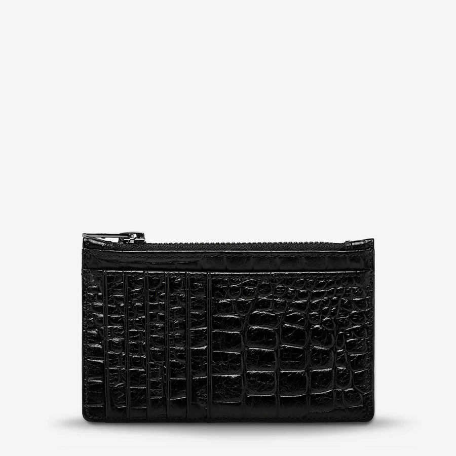 Status Anxiety Avoiding Things - Black Croc Emboss