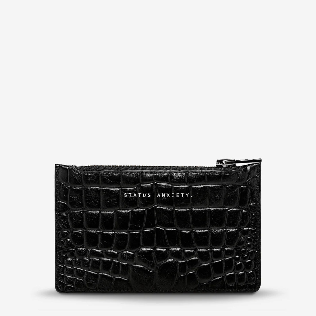 Status Anxiety Avoiding Things - Black Croc Emboss