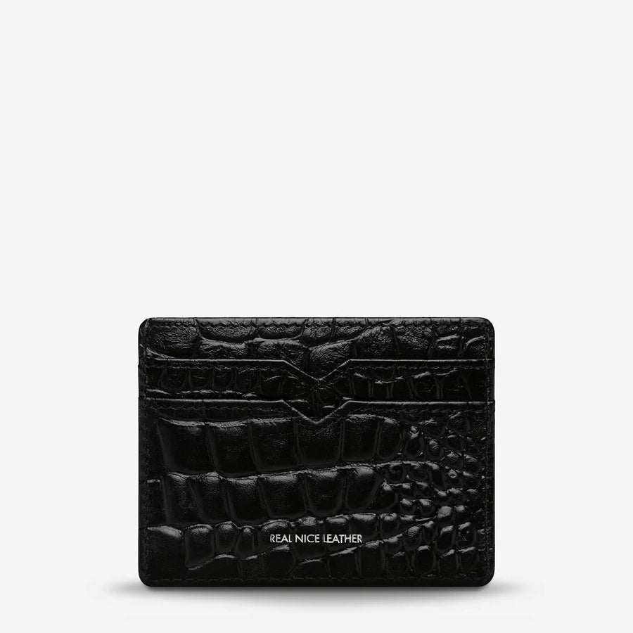 Status Anxiety Together For Now - Black Croc Emboss