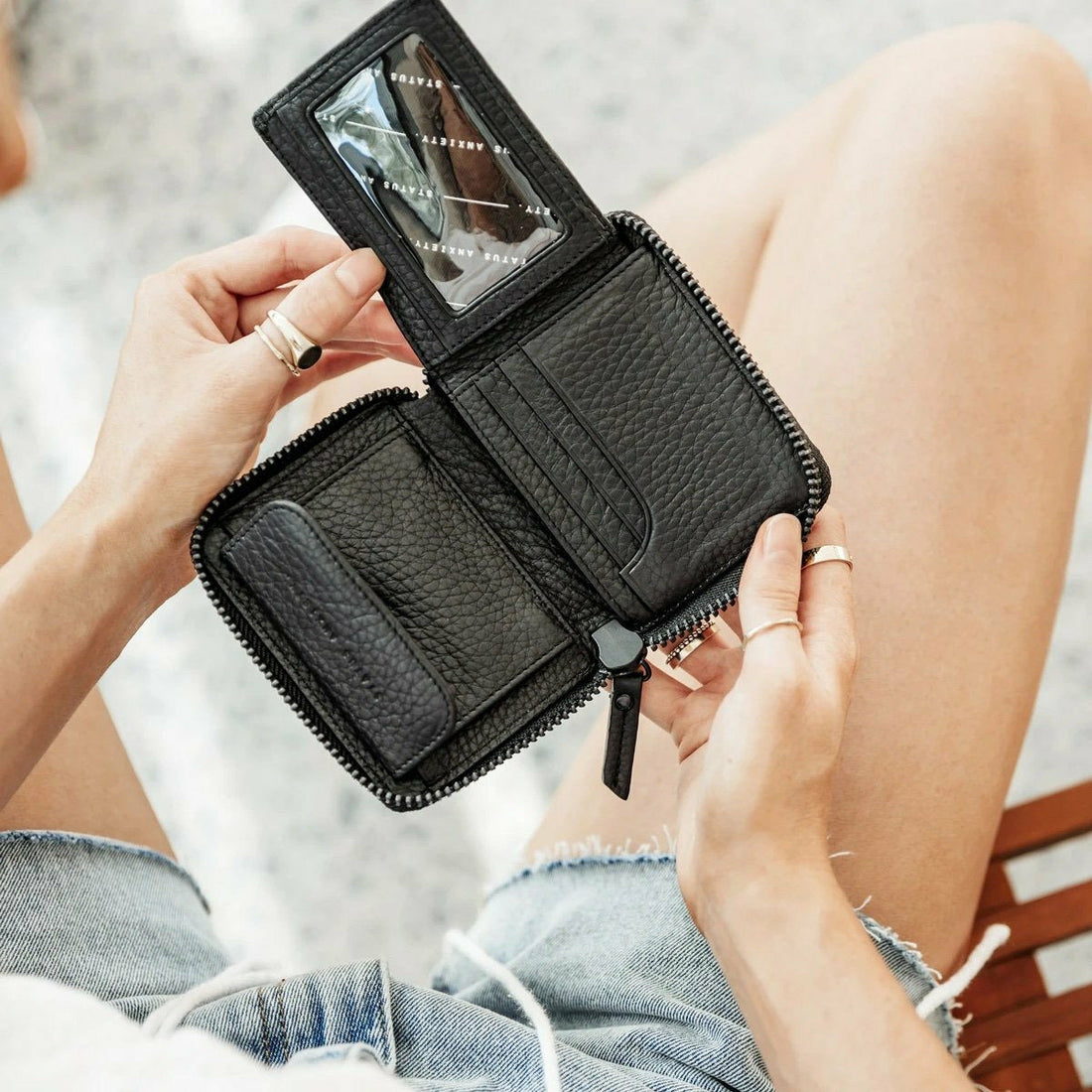 Status Anxiety Wayward Wallet - Black