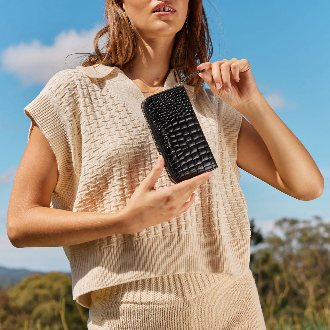 Status Anxiety Yet To Come - Black Croc Emboss