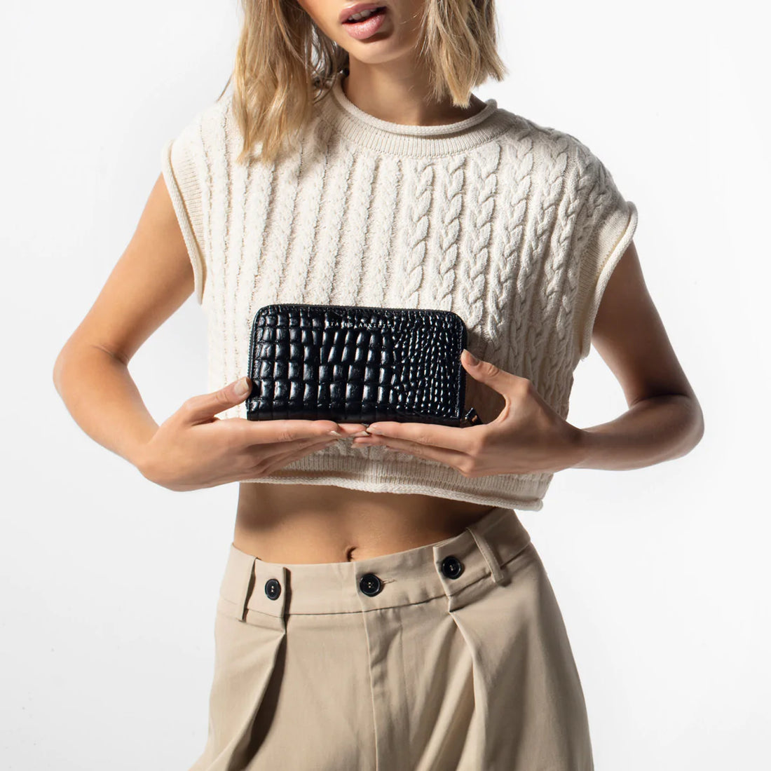 Status Anxiety Yet To Come - Black Croc Emboss