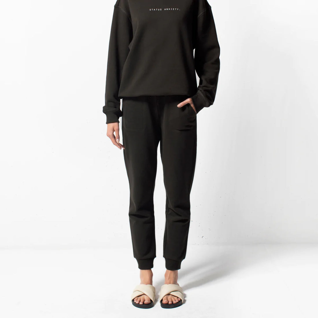Status Anxiety As you Wake Sweatpants - Coal